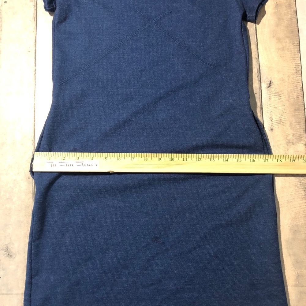 North Face Blue Sweatshirt / T-shirt Shift Dress - Picture 7 of 8